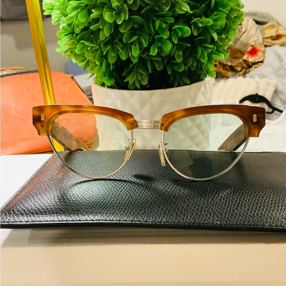 Authentic Celine sunglasses Brown and blue tinted lenses